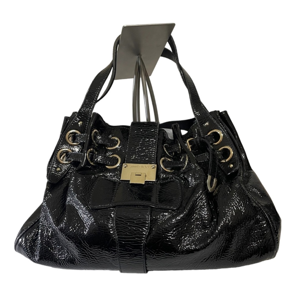 Authentic Jimmy Choo Black Patent Ramona handbag